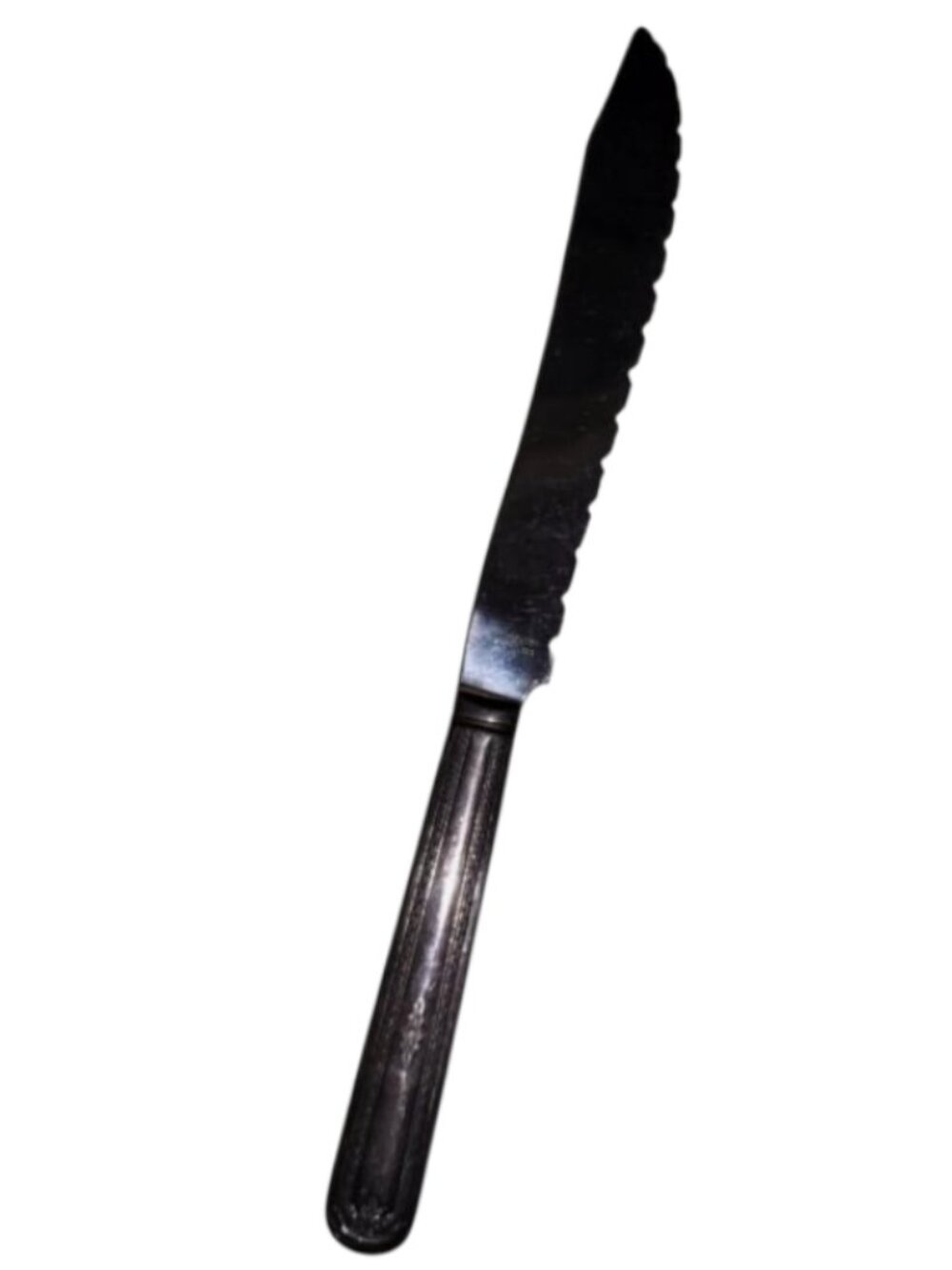 Vintage Wm. Rogers Stainless Steel Serrated Dinner Knife Rio Art Deco